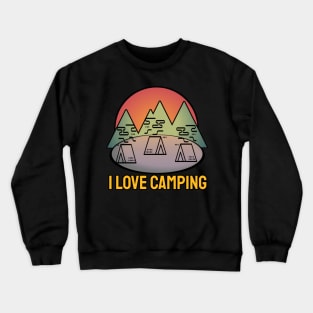 I Love Camping Crewneck Sweatshirt